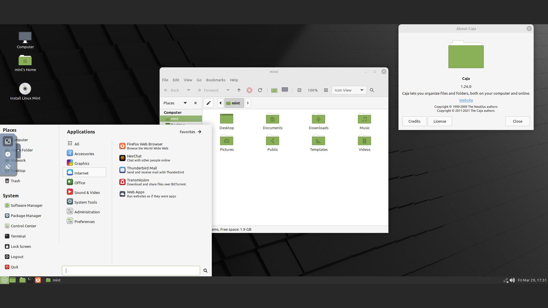 Bureau Mate dans Mint