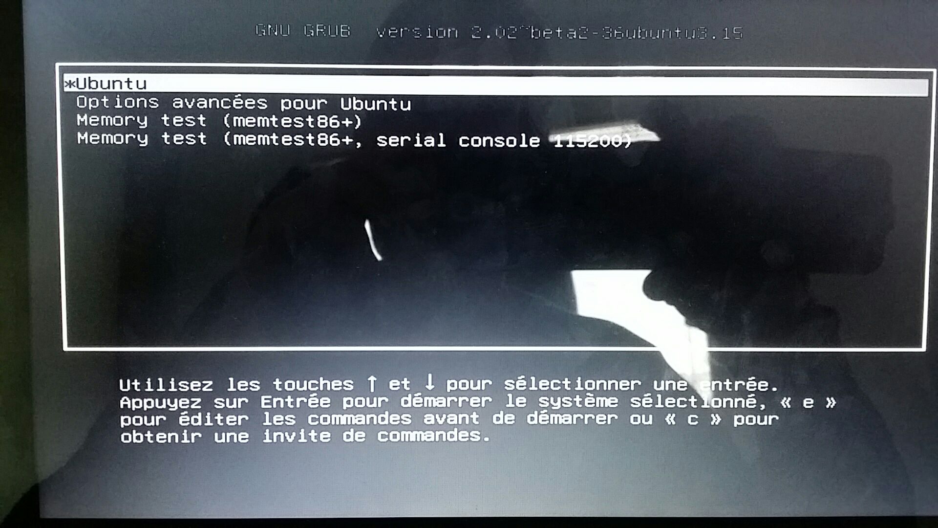 GRUB : Choix du système d'exploitation
